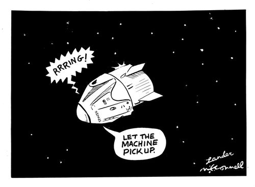 "Let the machine pick up."
