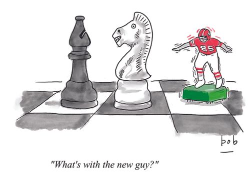 "What's with the new guy?"