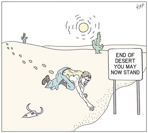 End of Desert You May Now Stand