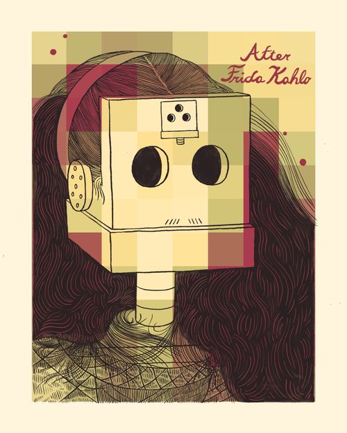 Bot Art: After Frida Kahlo
