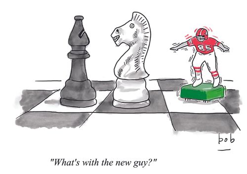 "What's with the new guy?"