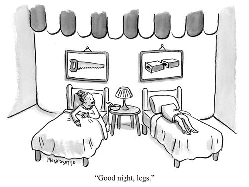 "Good night, legs."