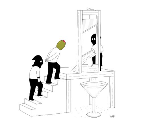 Olive Martini Guillotine