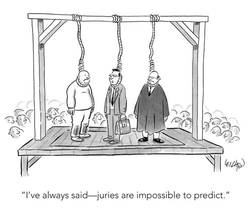 "I've always said - juries are impossible to predict."