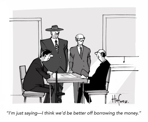 "I'm just saying – I think we'd be better off borrowing the money."