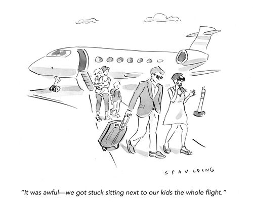 "It was awful – we got stuck sitting next to our kids the whole flight."