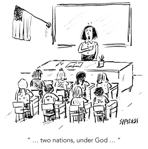 "... two nations, under God..."