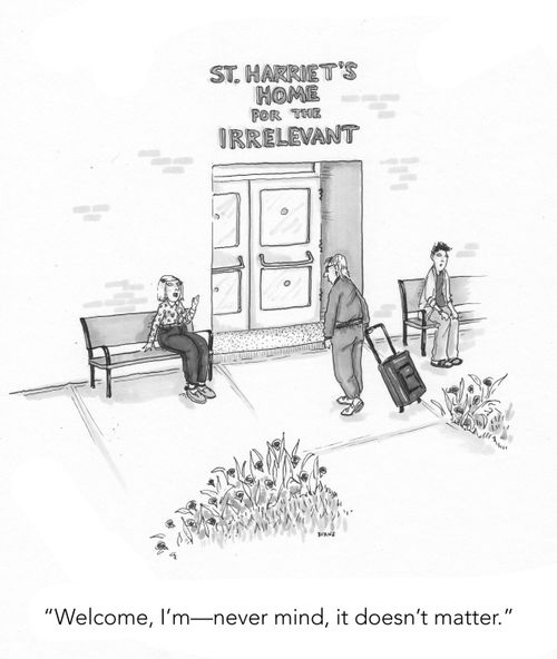 "Welcome, I'm – never mind, it doesn't matter."