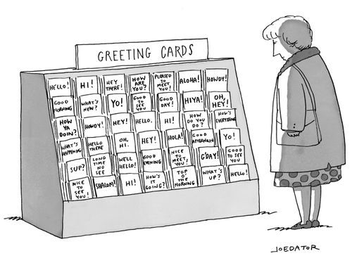 Greetings cards