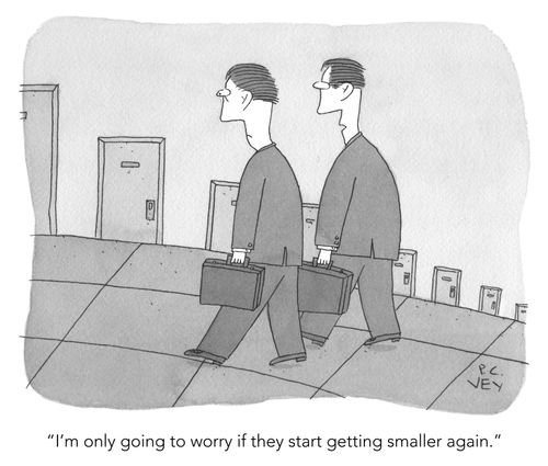 "I'm only going to worry if they start getting smaller again."