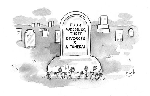 Four weddings, three divorces & a funeral