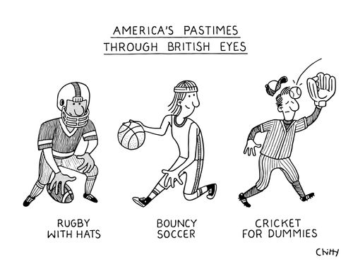 America's pastimes through British eyes