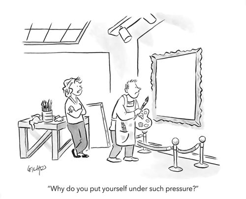 "Why do you put yourself under such pressure?"