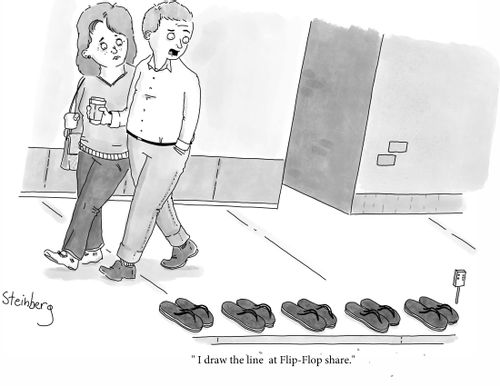 "I draw the line at Flip-Flop share."