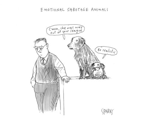 Emotional sabotage animals.