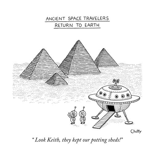 Ancient space travellers return to Earth.