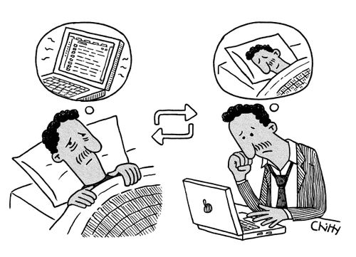 Man constantly stressing
