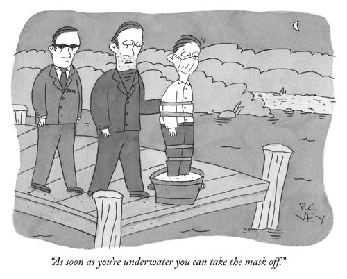 "As soon as you're underwater you can take the mask off."