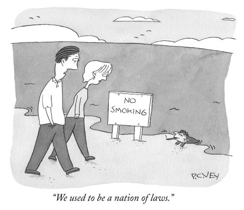 "We used to be a nation of laws."
