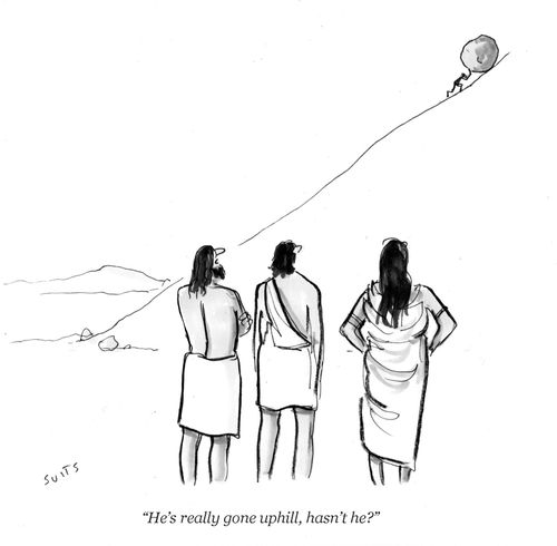 "He's really gone uphill, hasn't he?"