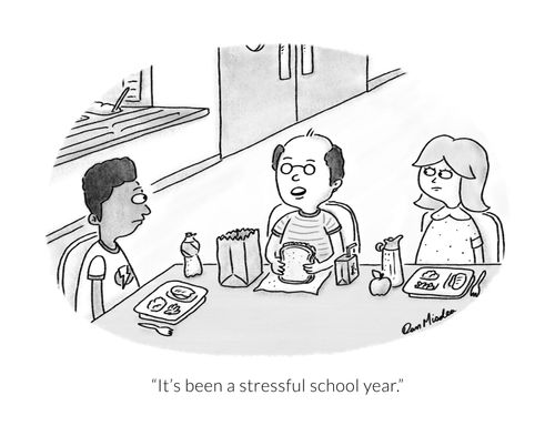 "It's been a stressful school year."