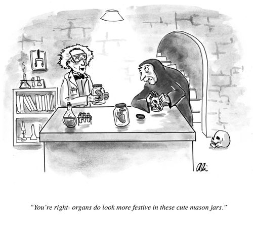 "You're right - organs do look more festive in these cute mason jars."