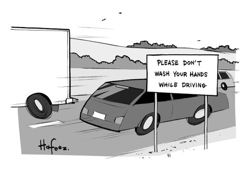 Please Don't Wash Your Hands While Driving