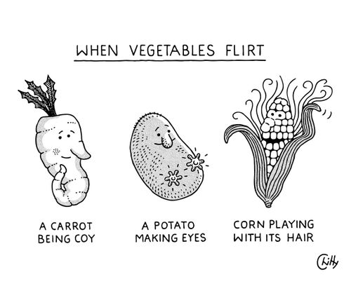When vegetables flirt