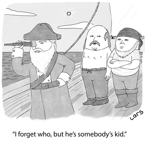 "I forget who, but he's somebody's kid."