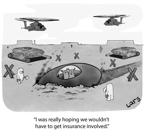 "I was really hoping we wouldn't have to get insurance involved."