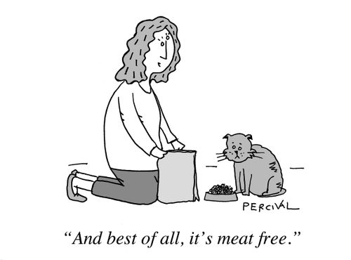 "And best of all, it's meat free."