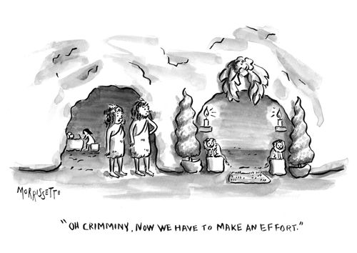 "Oh crimminy. Now we have to make an effort."