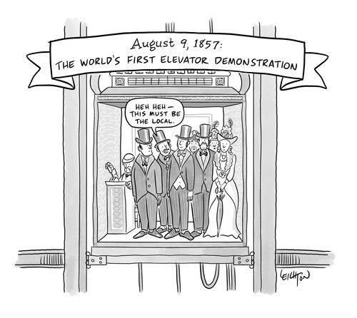 August 9, 1857: The World's First Elevator Demonstration
