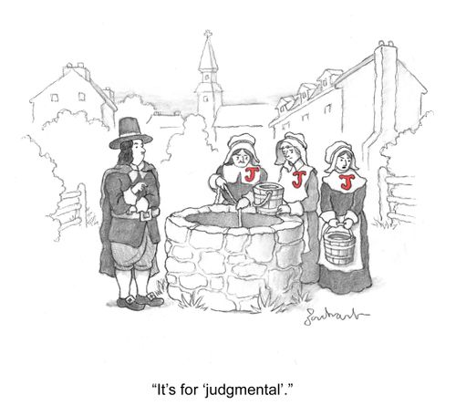 "It's for 'judgmental'."