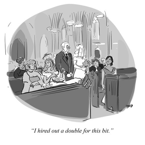 "I hired out a double for this bit."