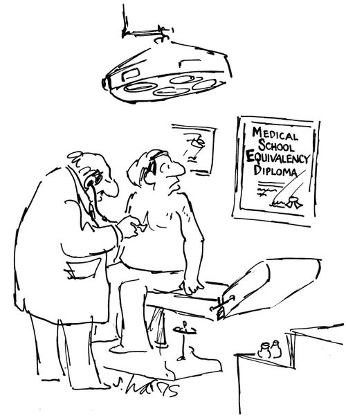 Medical school equivalency diploma.