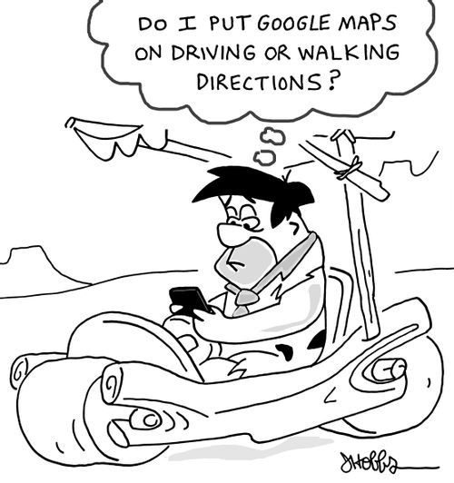 "Do I put Google maps on driving or walking directions?"
