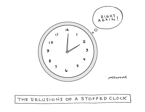 The Delusions of a Stopped Clock