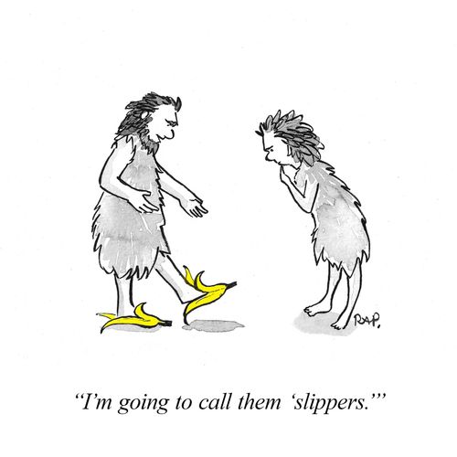 "I'm going to call them 'slippers.'"