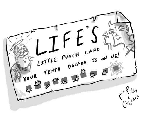 Life's Little Punch Card Your Tenth Decade Is On Us!