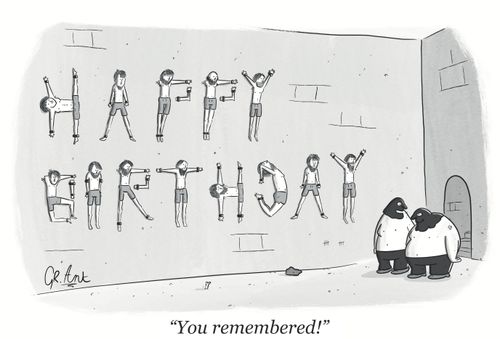 "You remembered!"