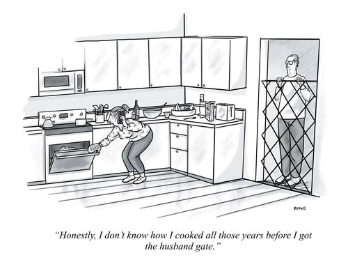 "Honestly, I don't know how I cooked all those years before I got the husband gate."