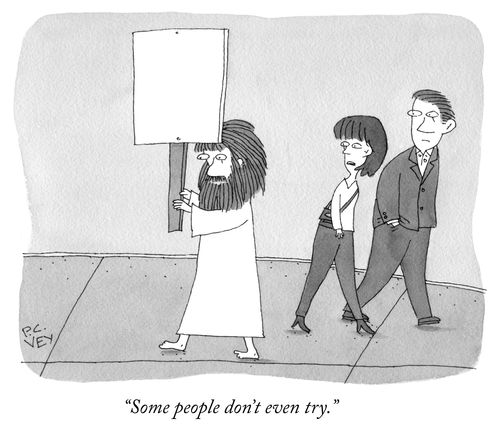 "Some people don't even try."
