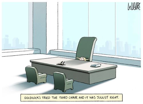Goldilocks' tried the third chair and it was juuust right.