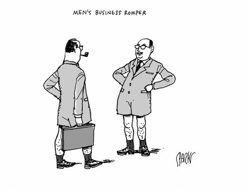 Men's business romper.
