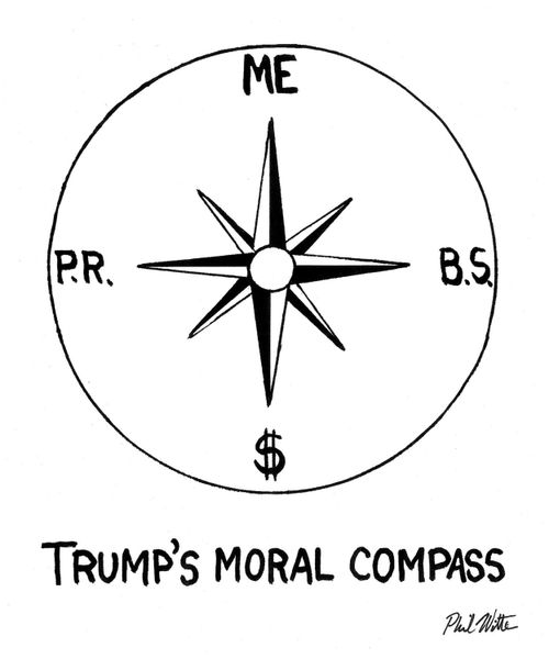 Trump's moral compass