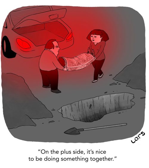 "On the plus side, it's nice to be doing something together."