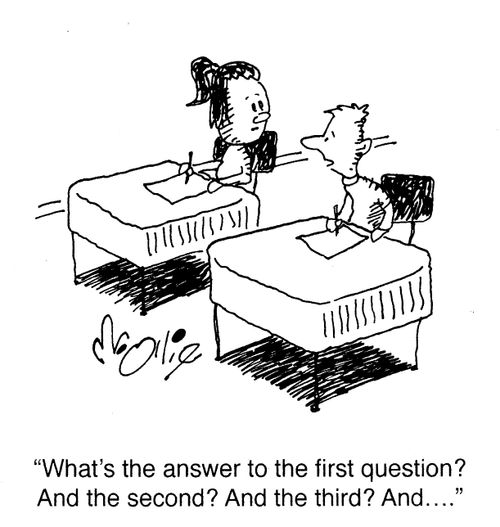 "What's the answer to the first question? And the second? And the third? And..."