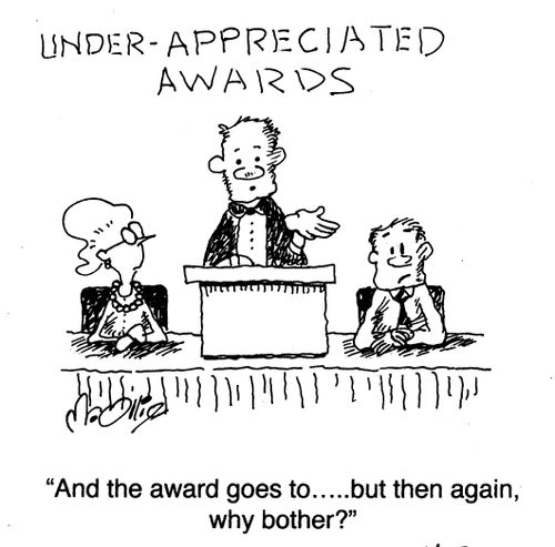 "And the award goes to...but then again, why bother?"