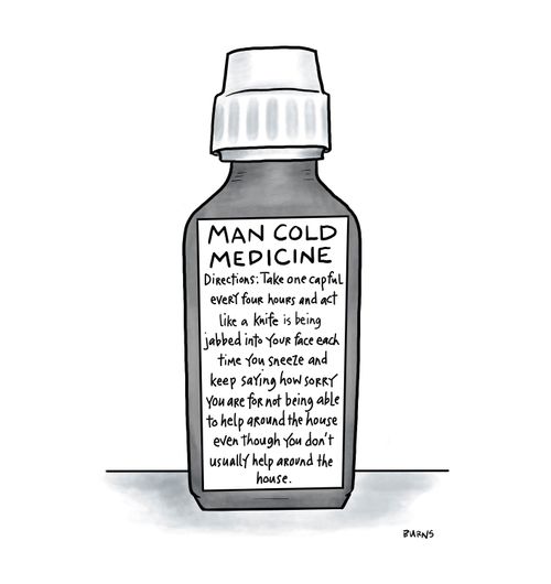 Man cold medicine.